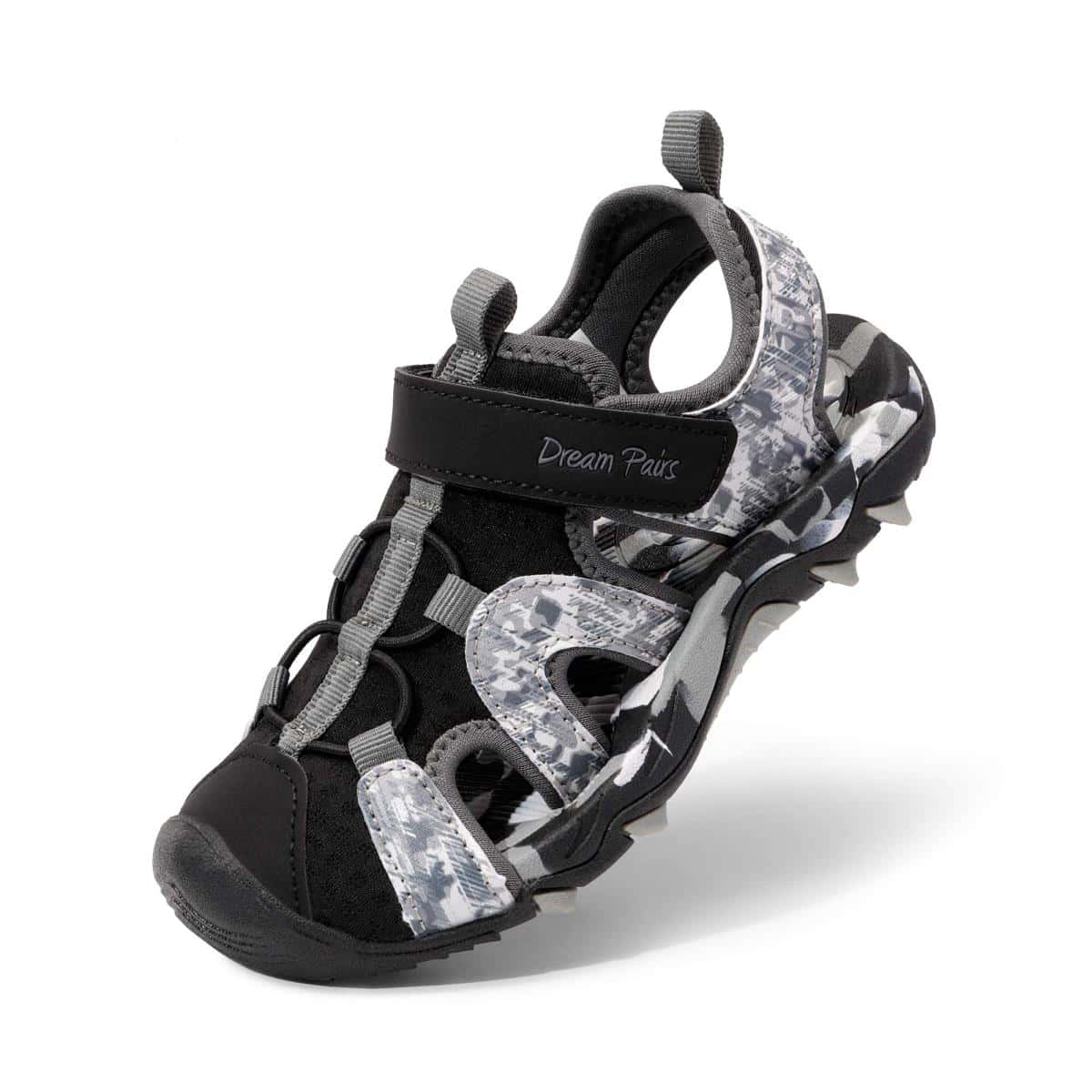 Boys Girls Summer Outdoor Athletic Sport Sandals Toddler/Little Kid/Big Kid - 黑色 - 查看 1
