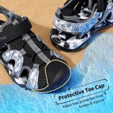 Boys Girls Summer Outdoor Athletic Sport Sandals Toddler/Little Kid/Big Kid - 黑色 - 查看 3