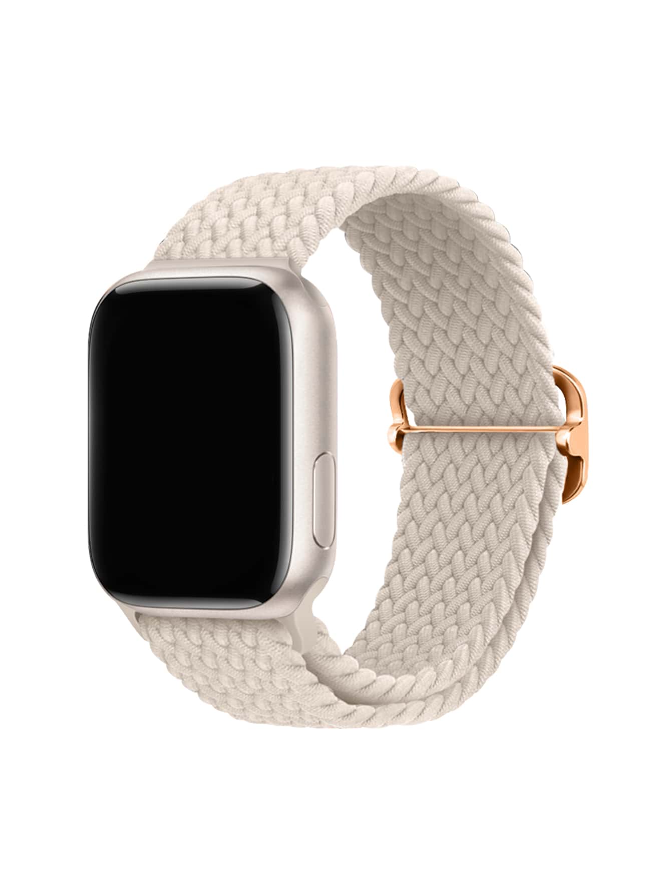 Woven Watchband Compatible With Apple Watch - Beige - View 1