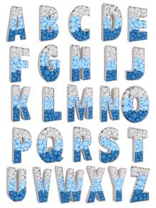 1pc PS Balloon Storage Box, Modern Letter Shaped Balloon Box For Party - White - View 6