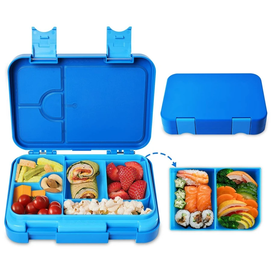 Fiambrera, Caja Bento 750ml - Azul - Ver 1