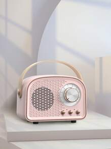 Altavoz de color combinado portátil FM radio inalámbrico - Rosa - Ver 2