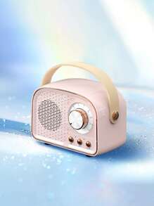 Altavoz de color combinado portátil FM radio inalámbrico - Rosa - Ver 1
