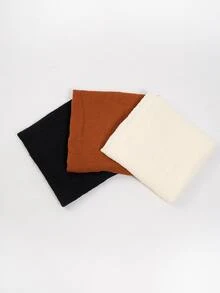 1 pieza Pañuelo unicolor arruga - Multicolor - Ver 4