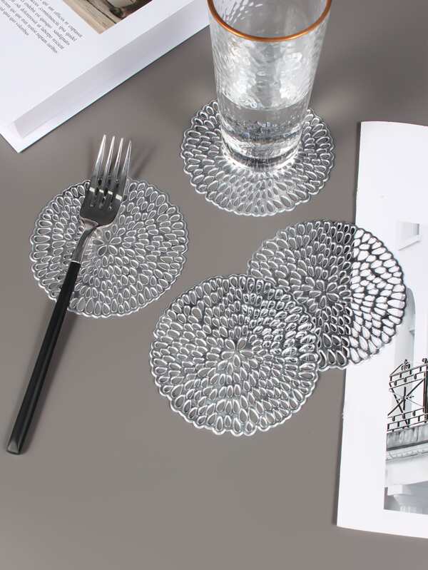 6-30 Stück/Set Cut Out PVC Tröpfchen Untersetzer, rutschfeste Tischuntersetzer für Feiertage, Hochzeiten, tägliches Essen Dekor