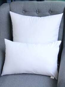 1 件白色聚酯纤维填充枕垫，45x45 厘米，多种尺寸，适用于沙发、床或靠背、床上用品、枕芯、床用枕头、家居 - 白色 - 查看 4