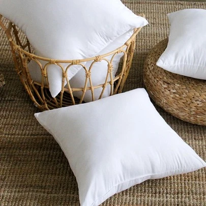 1 件白色聚酯纤维填充枕垫，45x45 厘米，多种尺寸，适用于沙发、床或靠背、床上用品、枕芯、床用枕头、家居