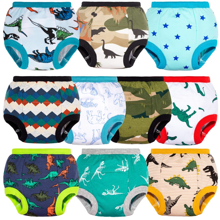 10-Pack Baby Boys' Potty Training Pants, Absorbent Training Underwear For Toddlers, Soft & Comfortable, 12 Months - 5 Years - 藍色 - 查看 1