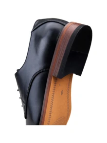 SHOESMALL Men's Dress Brown Shoes Classic Mens Oxfords Imported Formal Business Shoes Modern Derby Oxford Casual Shoes - 黑與白 - 查看 7