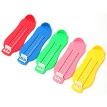 1 st. Justerbar Bebis Fot Mätning Enhet Fotmätare Verktyg För Mätning Sko Storleken , Barn Spädbarn Skor Accessoar - Blå - Visa 2