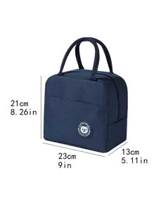 1 pieza Bolsa térmica aislada portátil con estampado de oso de dibujos animados, estuche de contenedor de comida, bolsa de preservación de calor, bolsas de verano para exteriores para alimentos, bolsas de picnic y camping