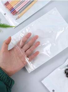 100pcs/set Simple Jewelry Hanging Packaging Bags