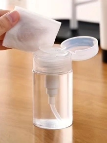 1PC Push Down Empty Pump Dispenser Bottle For Nail Polish And Makeup Remover Portable Empty Plastic Travel Bottle Liquid Clear Press Pumping Dispenser Container Storage Tool 100ML/150ML - Clear - View 6