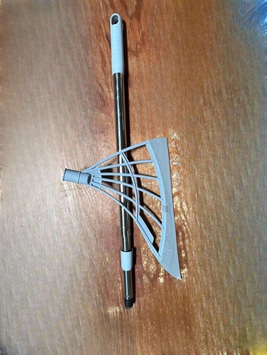 1 Miếng Silicone Chổi Đồ lau nhà , Ly cái cạp , Bàn chải làm sạch , Sàn nhà & Tấm thảm Tẩy lông thú cưng - Xám - Xem 1