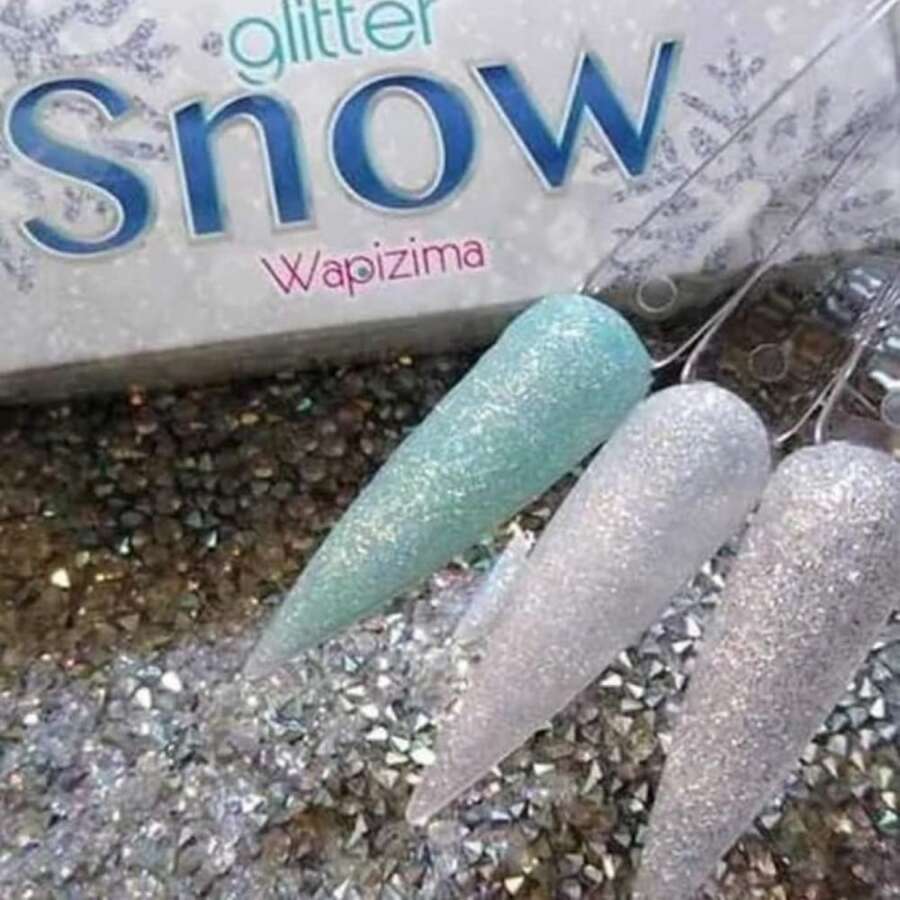 3 Pieces Acrylic Nails Snow Collection Wapizima - Blue - View 1