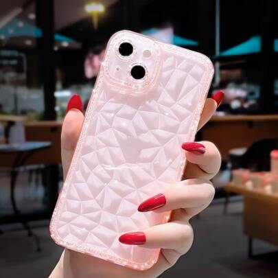 Sparkling Diamond Texture Phone Case Compatible With IPhone 11/15/16, 17 Pro Max, Suitable For Women, Transparent Case Compatible With IPhone 13 Pro, A15/A53/A73, Note 12/11S