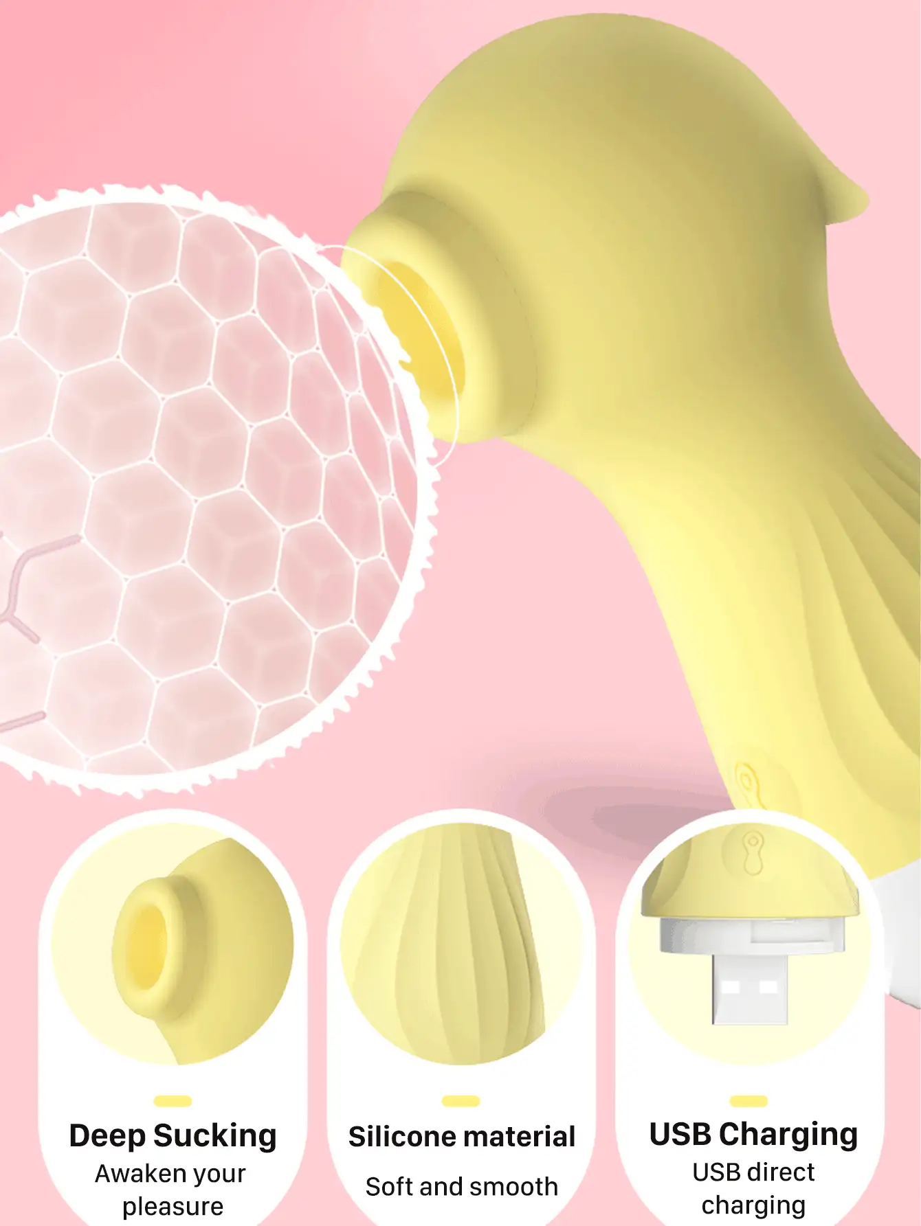 Excítate: 1 pieza de vibrador de succión de vagina y clítoris para mujeres: ¡juguetes sexuales para pezones para masturbación y diversión para adultos! Masajeador de silicona con 10 frecuencias de succión, Honeydew, pequeño caballito de mar, masturbador de masaje íntimo femenino, Juguetes sexuales para adultos