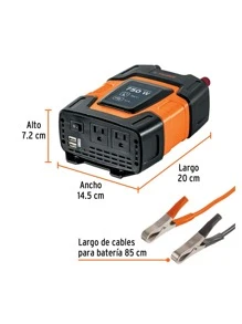 750 W Power Inverter, Truper, INCO-750 - Orange - View 3
