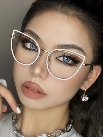 镂空猫眼 2022 新款女士眼镜框，可配处方眼镜