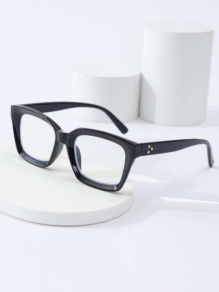 Square frame anti blu ray glasses for computer use blue light glasses