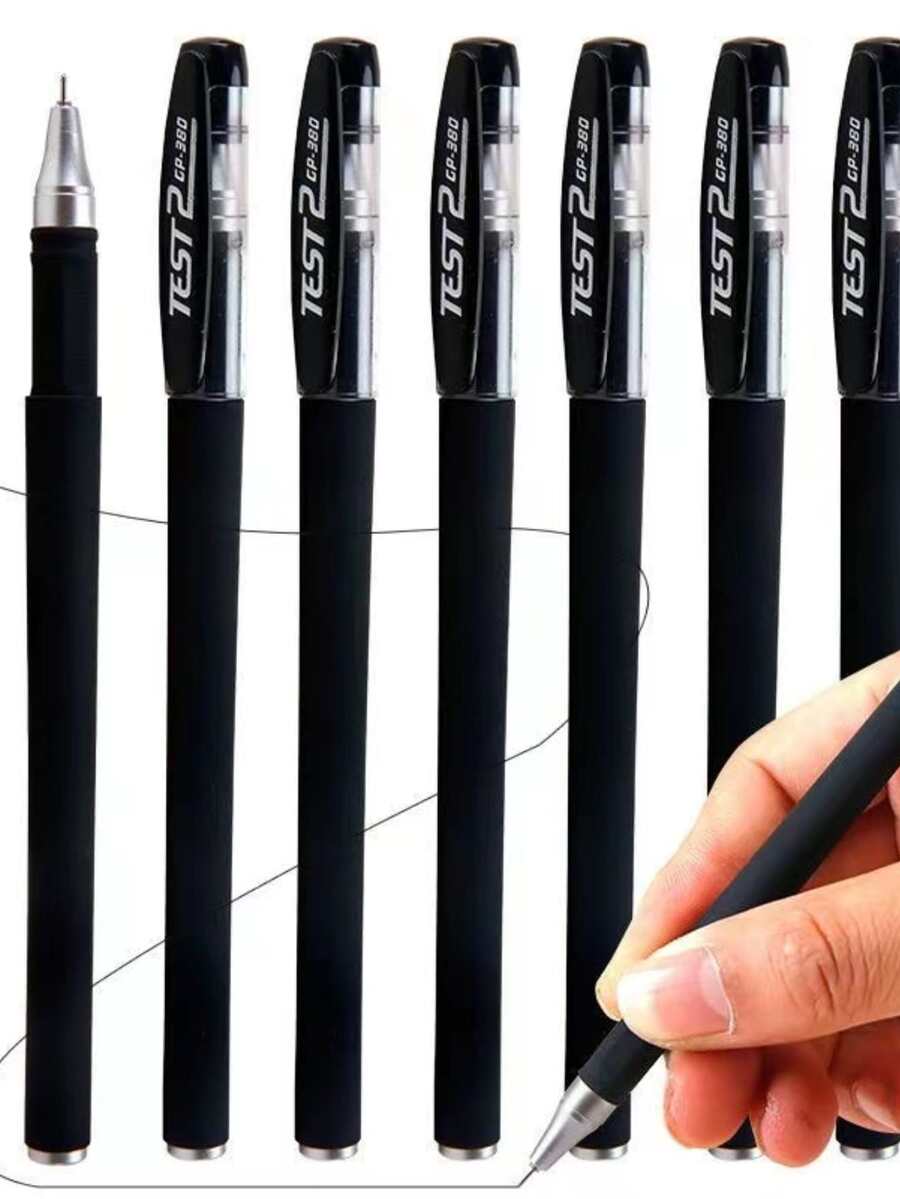 Bút bi , Với Kim tiêm Ống , Sấy khô nhanh Ink Đối với Và Văn phòng Làm việc - màu đen - Xem 1