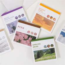 40張復古紙貼紙書DIY日記計畫冊裝飾用品油畫風景貼紙專輯剪貼簿Kawaii文具 - 黃色 - 查看 5