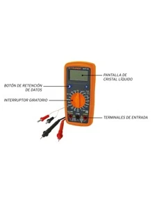 Multímetro Digital Prof. 500 V Truper MUT-33 - Naranja - Ver 2