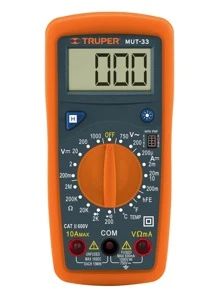 Multímetro Digital Prof. 500 V Truper MUT-33 - Naranja - Ver 1