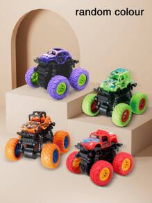 Monster Truck Toy, Friction Powered Reversible Remote Control Car Set, Gift For Boys 3-7 Years Old, Random Color,Toys For Boys,Kids Toys - Multicolor - View 3