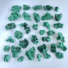 自然絲絨孔雀石未經加工,礦物系列,寶貴水晶孔雀石簇 - 天然孔雀石標本 - 查看 5