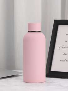 350毫升304不銹鋼真空隔熱杯,小口徑&粉色,運動水瓶贈送老年人,兒童和成人 - 粉色 - 查看 3
