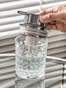 1入組玻璃乳液分配器瓶,現代乳液瓶,適用於浴室