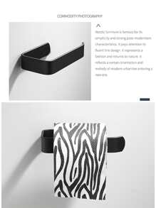 3M 1pc Punch-free Toilet & Bathroom Paper Towel & Towel Rack Hook