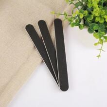 1 件装黑色双面直锉，红色芯，带砂纸，适用于美甲和抛光，指甲打磨块锉，指甲抛光板，适用于家庭沙龙、美甲用品、美甲工具、美甲艺术工具、返校季、美甲、美甲工具（适用于贴片指甲）、美甲修脚工具 - 黑色 - 查看 1