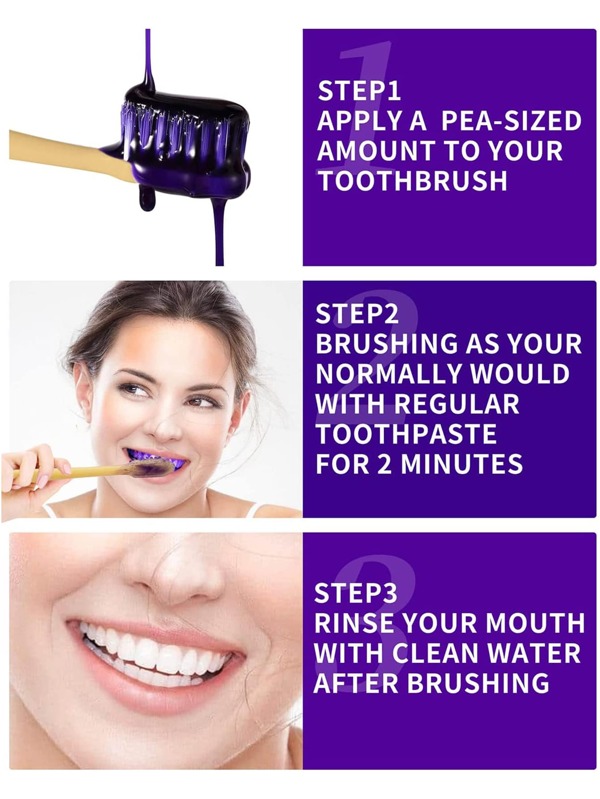 v34 Colour Corrector, Purple Teeth Dental Purple for Teeth Whitener