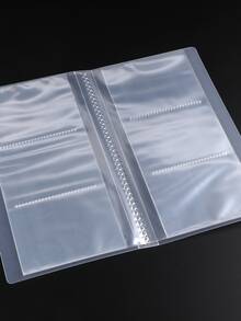 84 Slots Empty Nail Stickers Album Transparent Display Decals Organizer Sliders Holder Nail Art Tools Photo Showing Shelf - White - View 3