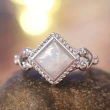 1PC, Jewelry Ring , Fashion Ring, Women Ring, Wedding Ring,  Ring,Rings For Women,Ring  On The Band Engagement / Wedding Ring Gift For Your Love - White - View 1