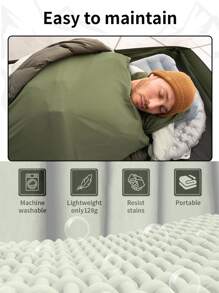 Naturehike 睡袋內襯,超輕量便攜式旅行露營飯店睡袋內襯,128 公克 - 淺灰色 - 查看 3