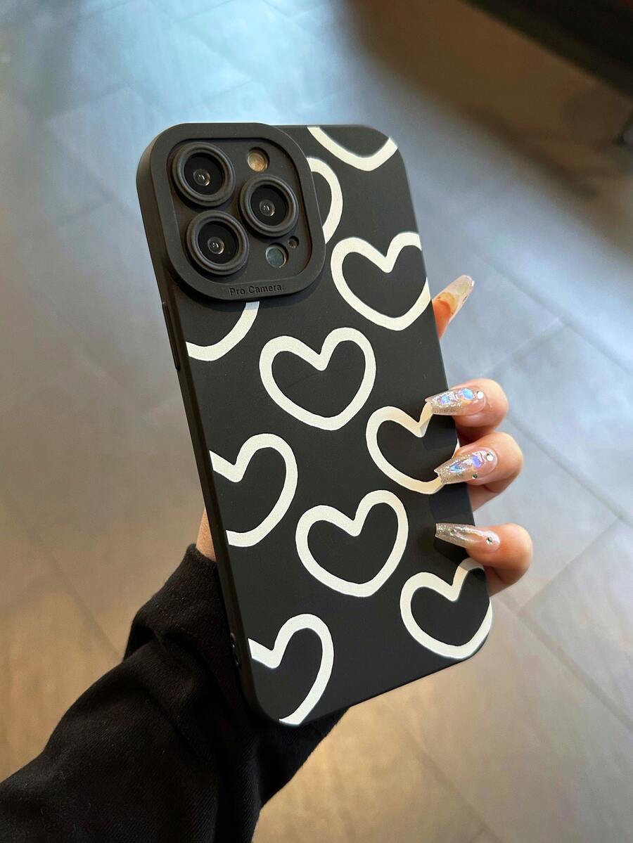 愛心圖案手機外殼 - 彩色 - 查看 1