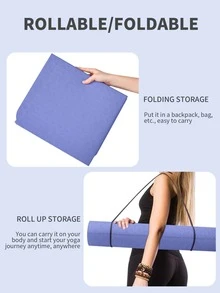 183*61CMTPE可折疊的鐳射圖案瑜伽墊(曼陀羅一號)