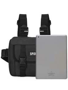 Cangurera Viajes al aire libre - Negro - Ver 2