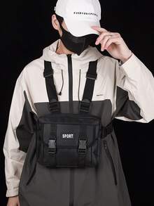 Cangurera Viajes al aire libre - Negro - Ver 7