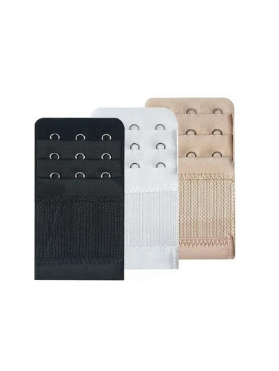 Set de 3 extensores de sujetador con elasticidad y flexibilidad para ropa interior de mujer, para verano y escuela
