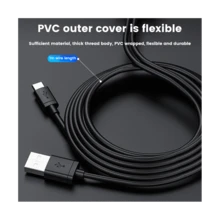 TV Ethernet Adapter Tv 4K Stick USB-C to RJ45 LAN Network Adapter with USB 2.0 Power Cable for Power Supply - Black - View 9