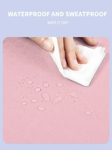 183*61cm Tpe可折疊雷射切割櫻花粉&深藍瑜伽墊(曼陀羅no.1) - 彩色 - 查看 7