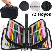 Organizador Para 72 Lápices De Colores Lapiceras Estuche - Negro - Ver 1