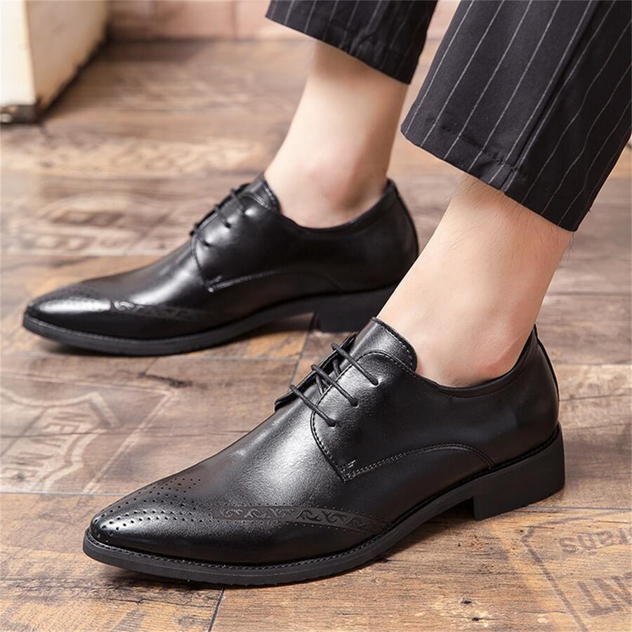 Zapatos mocasines de hombres casual elegante - Negro - Ver 1