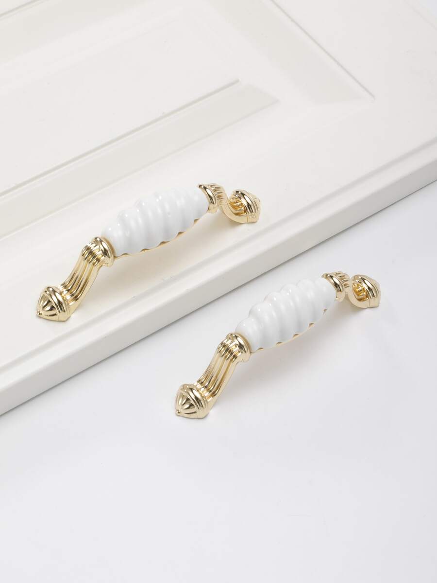 1pc Ceramic Handle, Cabinet Knob, Drawer Pull - Multicolor - View 1