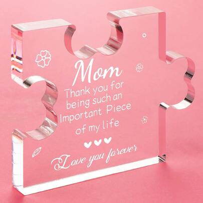 Gift For Mom, Unique Mother's Day Gift, Creative Birthday Gift, Acrylic Desk Decoration Ornament, Desk Decor Birthday