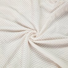 3pcs Solid Color Coral Fleece Seat Cushion Cover + Sofa Cover + Throw Pillow Cover - White - View 4